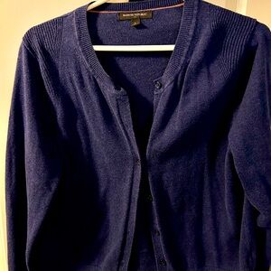 J Crew navy cardigan size L